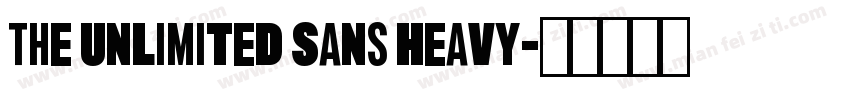 The Unlimited Sans Heavy字体转换
